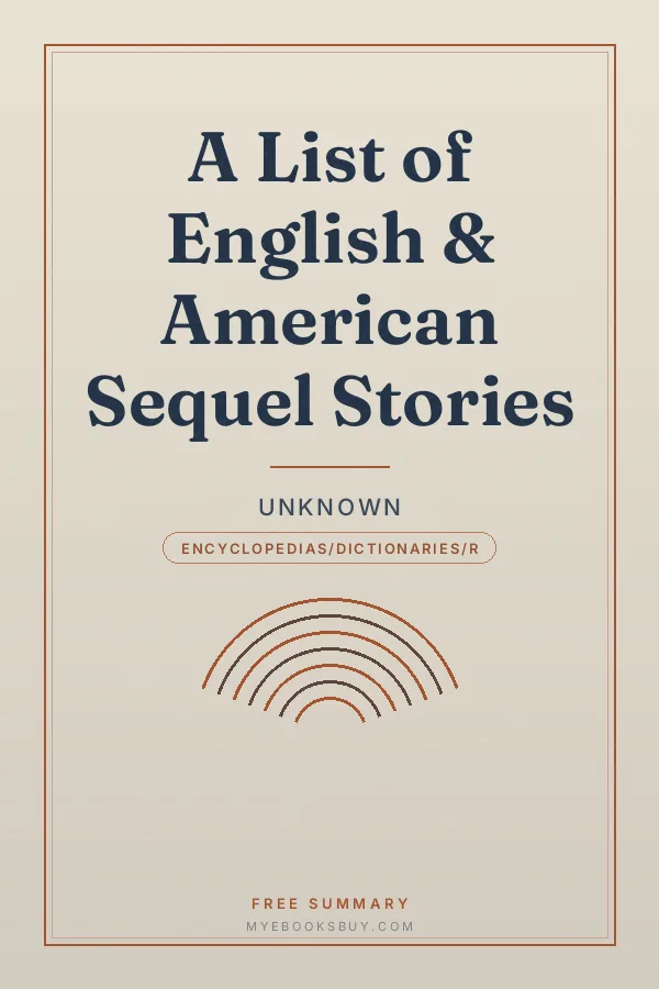 Cover of A List of English & American Sequel Stories