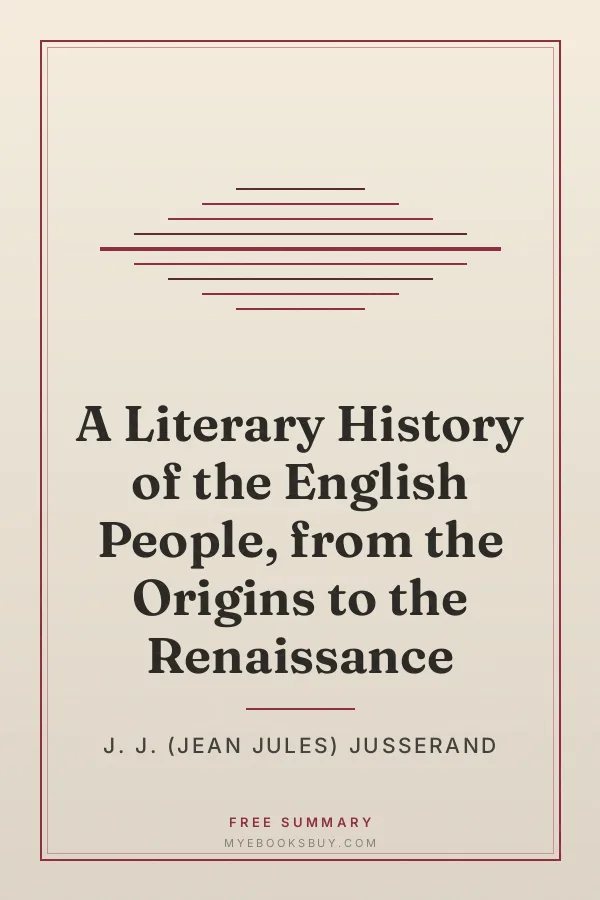 Cover of A Literary History of the English People, from the Origins to the Renaissance