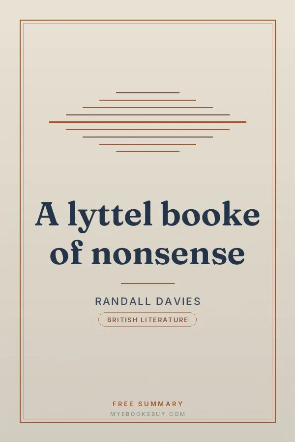 Cover of A lyttel booke of nonsense