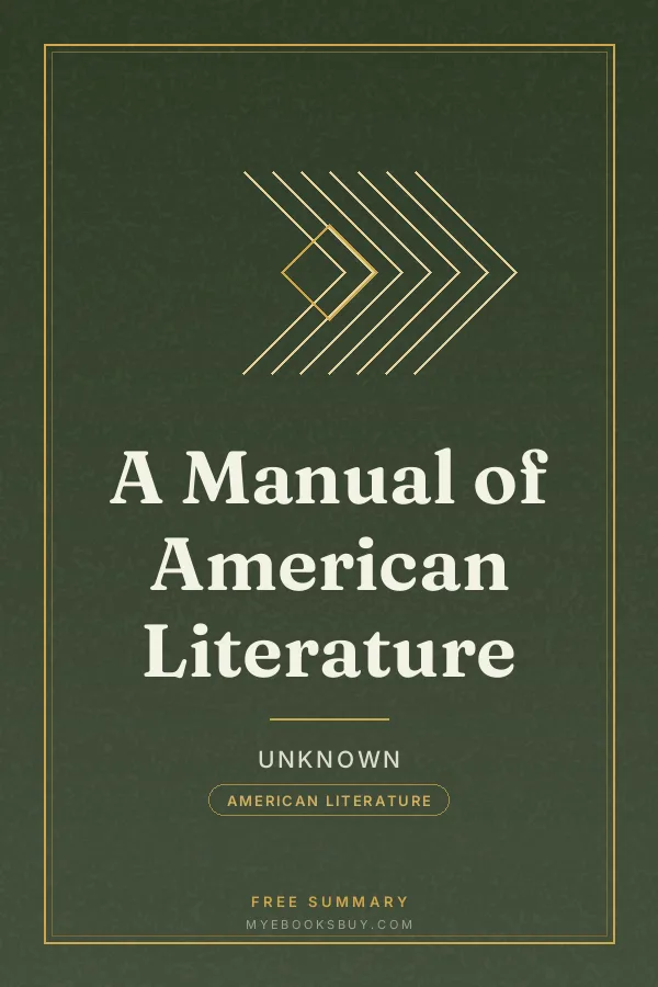 Cover of A Manual of American Literature