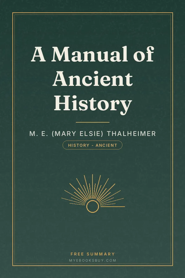 Cover of A Manual of Ancient History