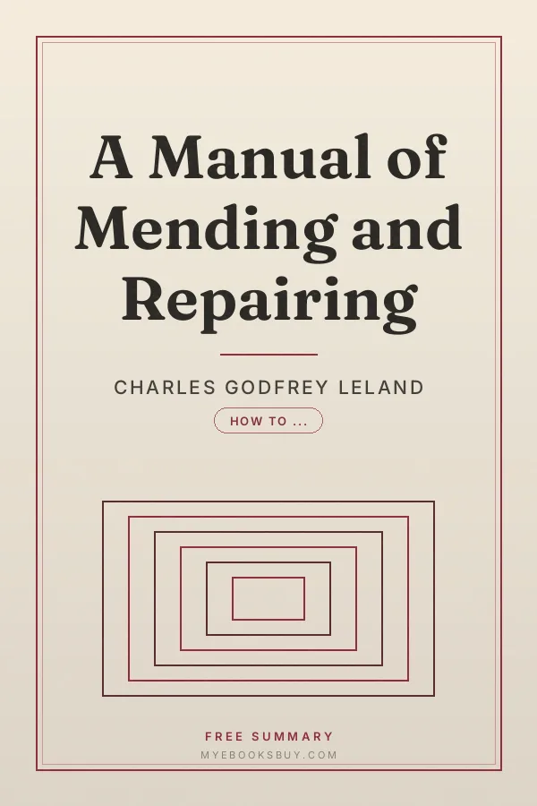 Cover of A Manual of Mending and Repairing