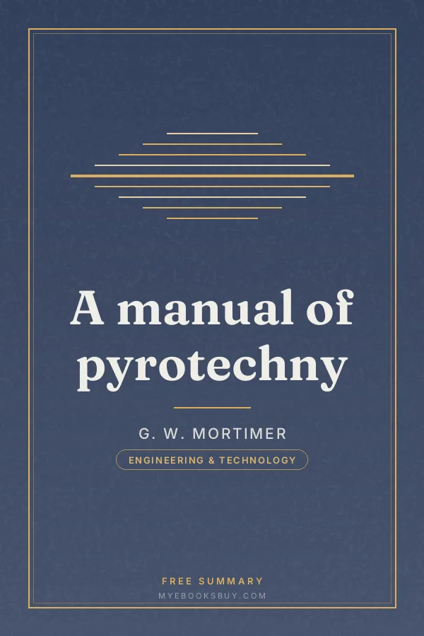 Cover of A manual of pyrotechny