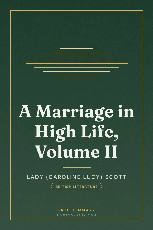 Cover of A Marriage in High Life, Volume II