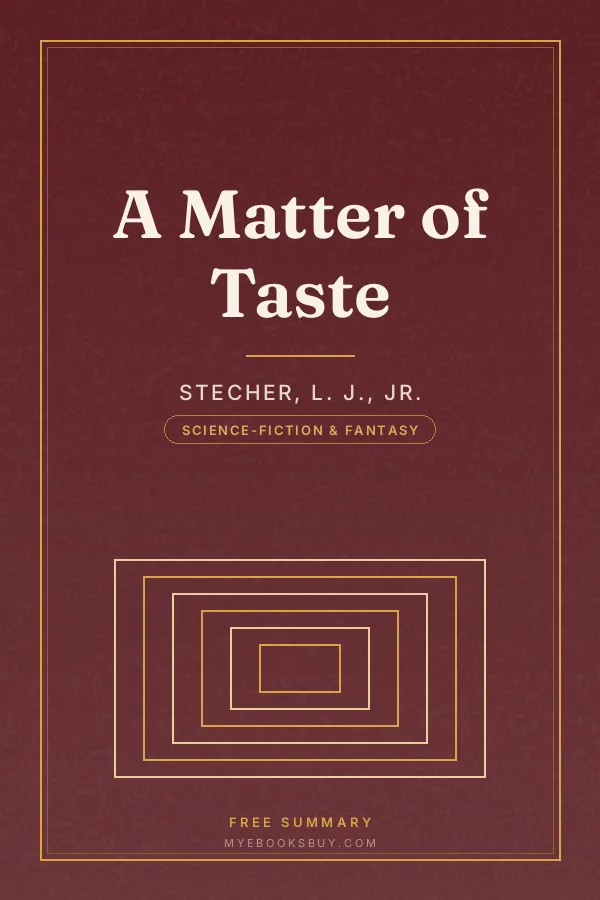 Cover of A Matter of Taste