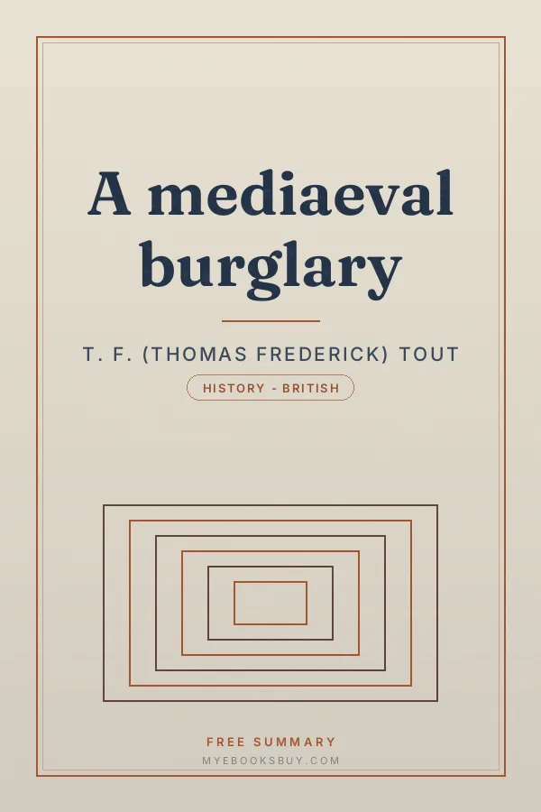 Cover of A mediaeval burglary