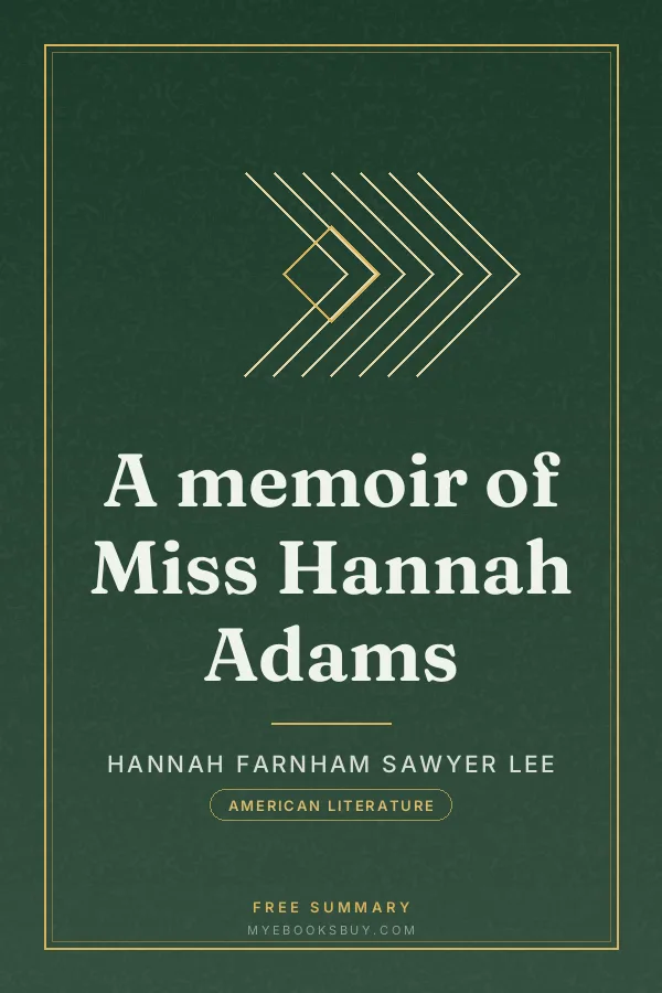 Cover of A memoir of Miss Hannah Adams