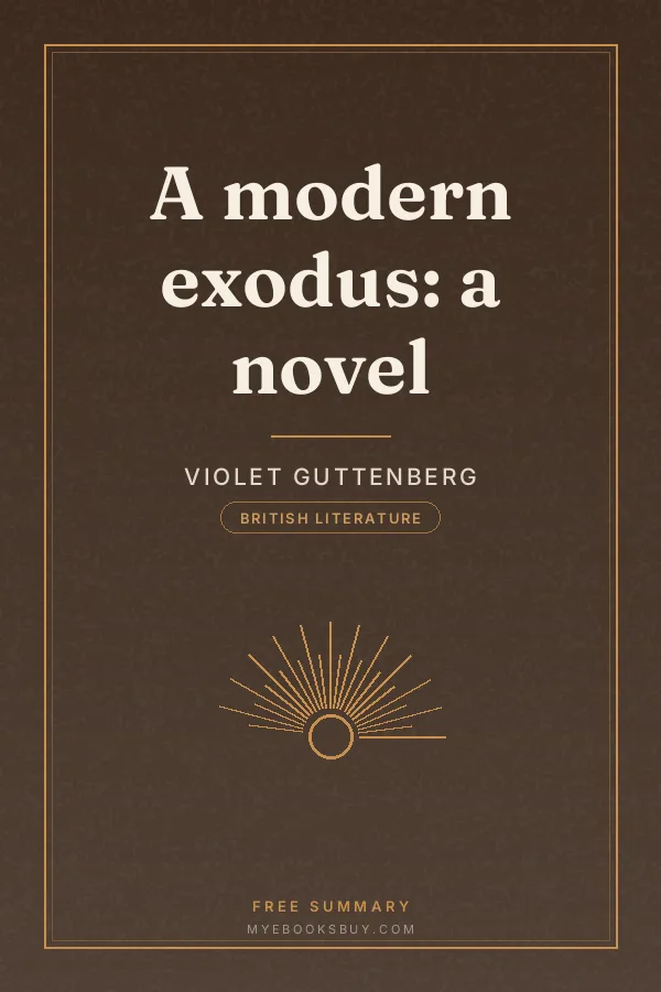 Cover of A modern exodus: a novel
