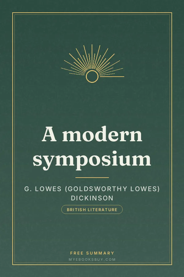 Cover of A modern symposium