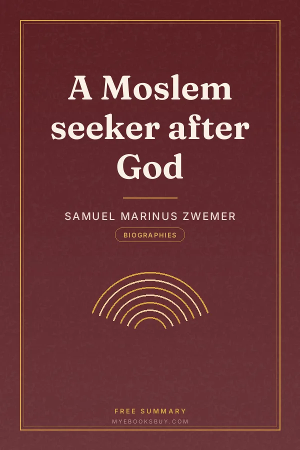 Cover of A Moslem seeker after God