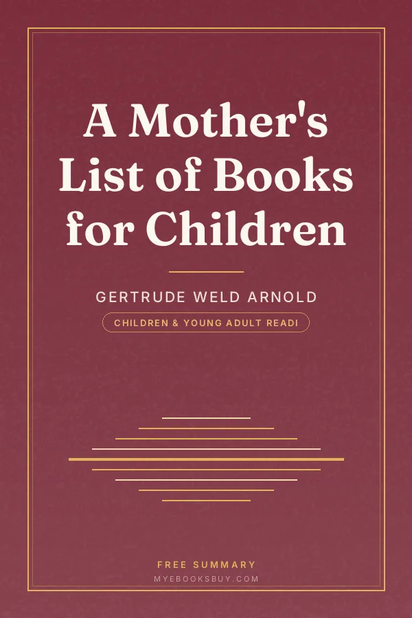 Cover of A Mother's List of Books for Children