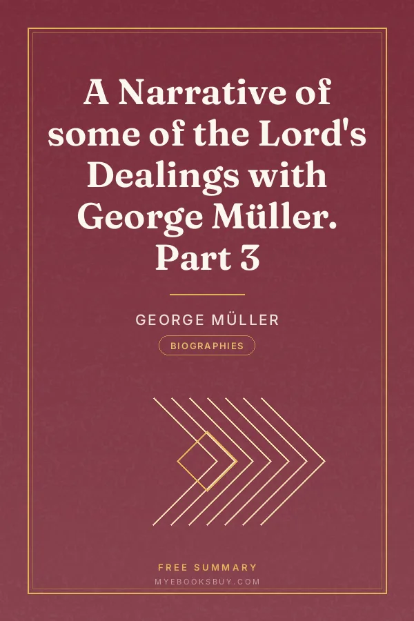Cover of A Narrative of some of the Lord's Dealings with George Müller. Part 3
