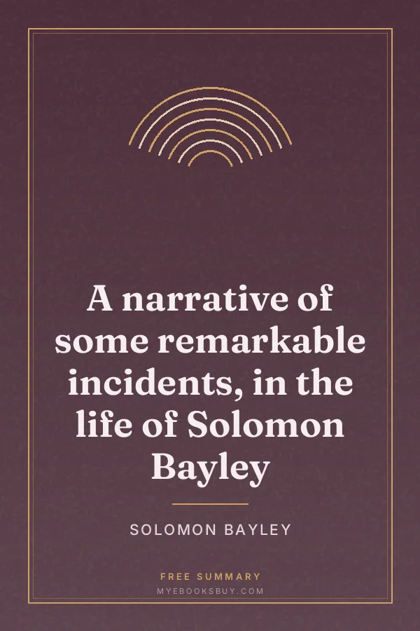 Cover of A narrative of some remarkable incidents, in the life of Solomon Bayley
