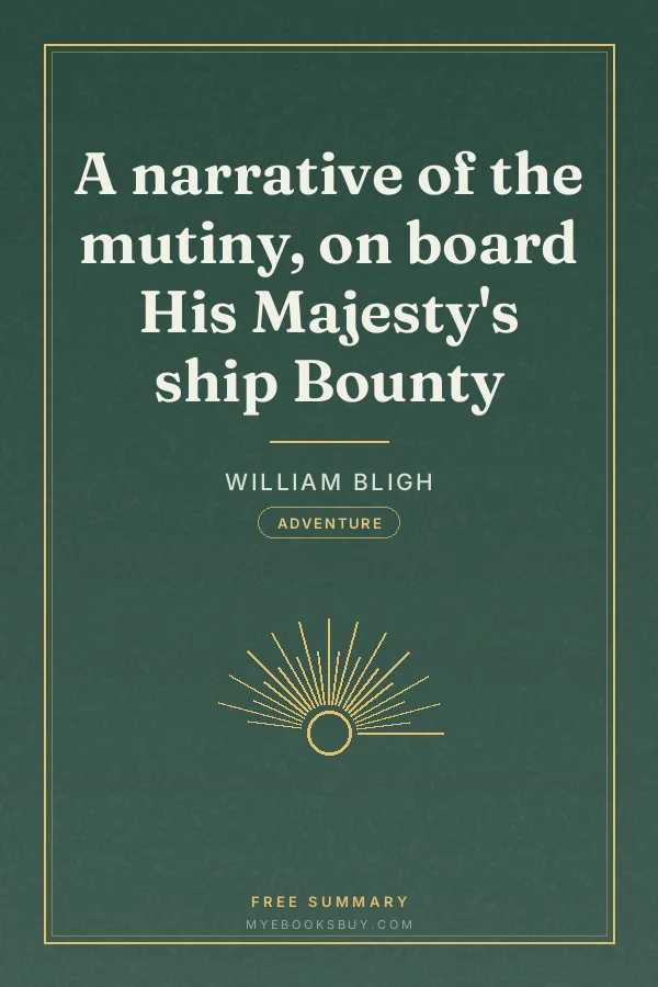 Cover of A narrative of the mutiny, on board His Majesty's ship Bounty