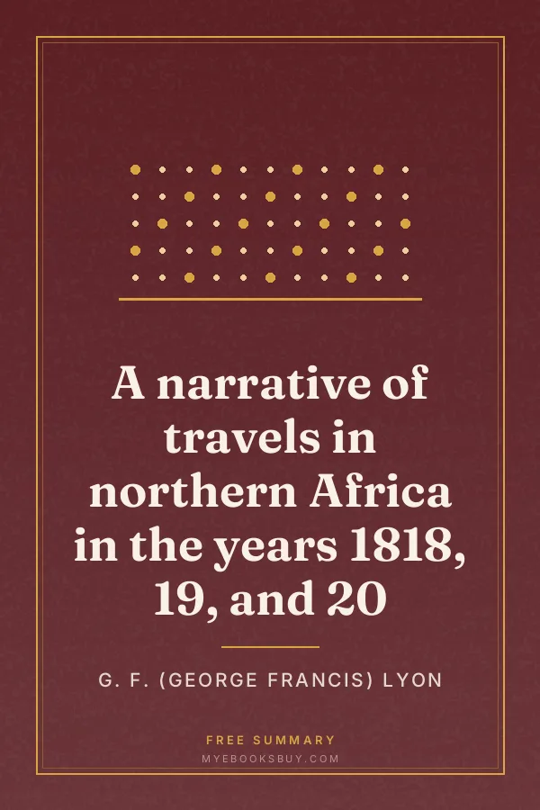 Cover of A narrative of travels in northern Africa in the years 1818, 19, and 20