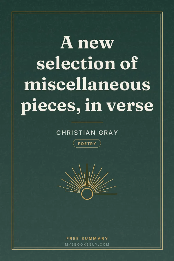 Cover of A new selection of miscellaneous pieces, in verse