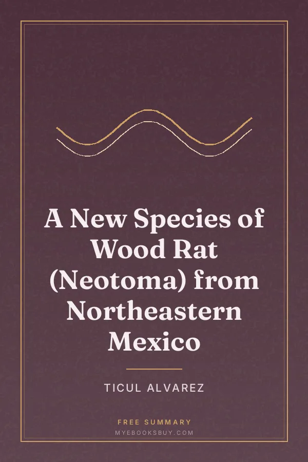 Cover of A New Species of Wood Rat (Neotoma) from Northeastern Mexico