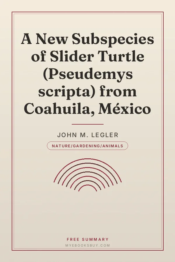 Cover of A New Subspecies of Slider Turtle (Pseudemys scripta) from Coahuila, México