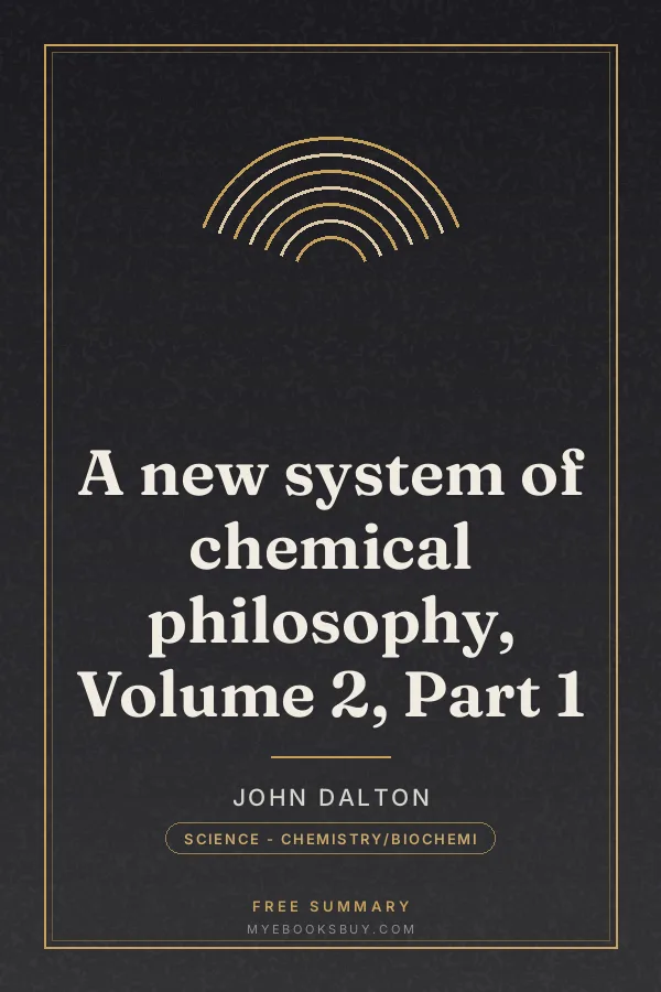 Cover of A new system of chemical philosophy, Volume 2, Part 1