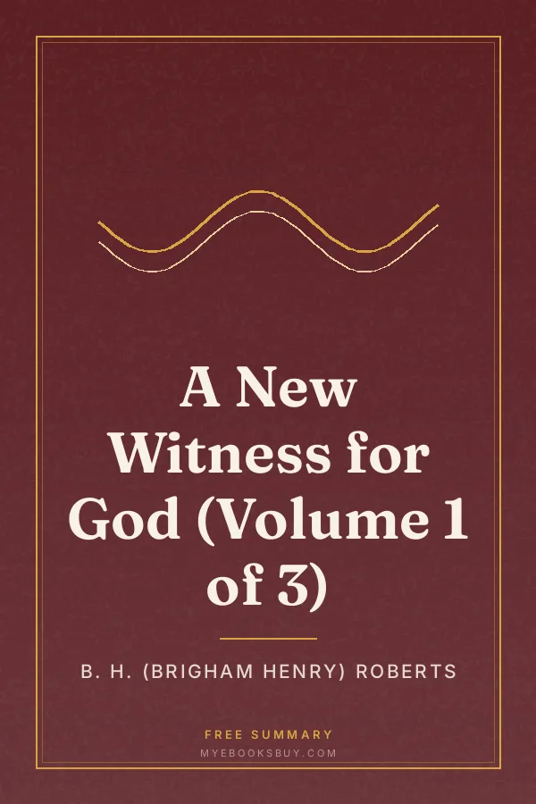 Cover of A New Witness for God (Volume 1 of 3)