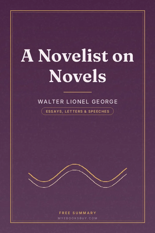 Cover of A Novelist on Novels