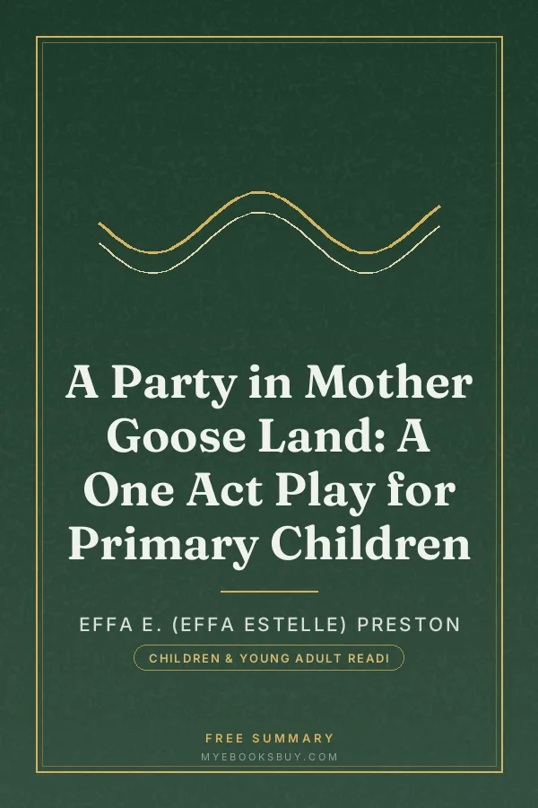 Cover of A Party in Mother Goose Land: A One Act Play for Primary Children