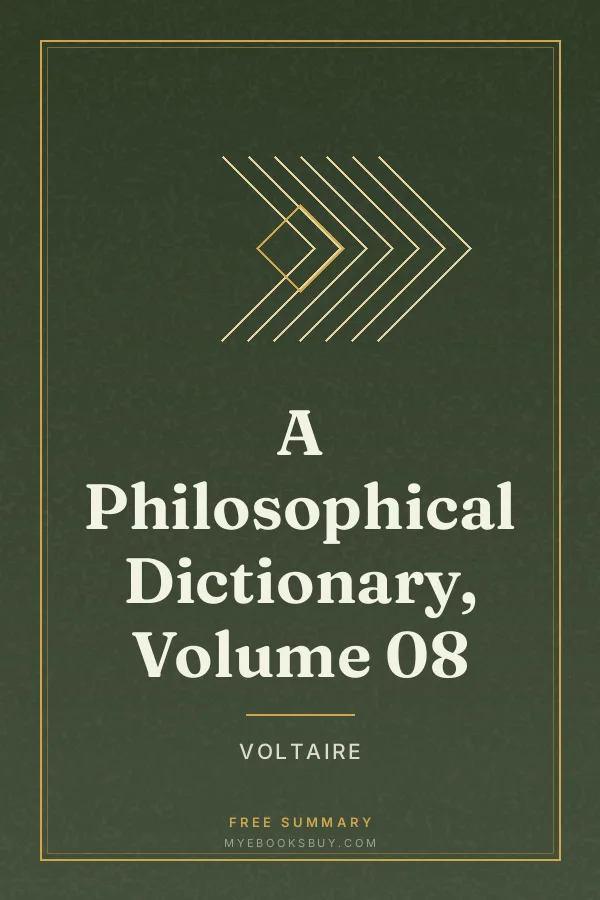 Cover of A Philosophical Dictionary, Volume 08