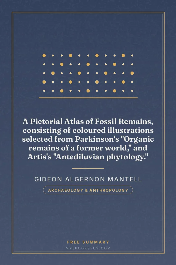 Cover of A Pictorial Atlas of Fossil Remains, consisting of coloured illustrations selected from Parkinson's "Organic remains of a former world," and Artis's "Antediluvian phytology."