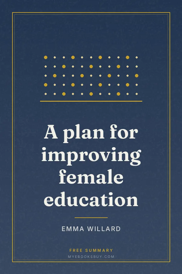 Cover of A plan for improving female education