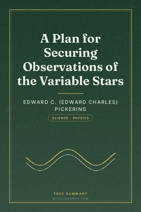 Cover of A Plan for Securing Observations of the Variable Stars