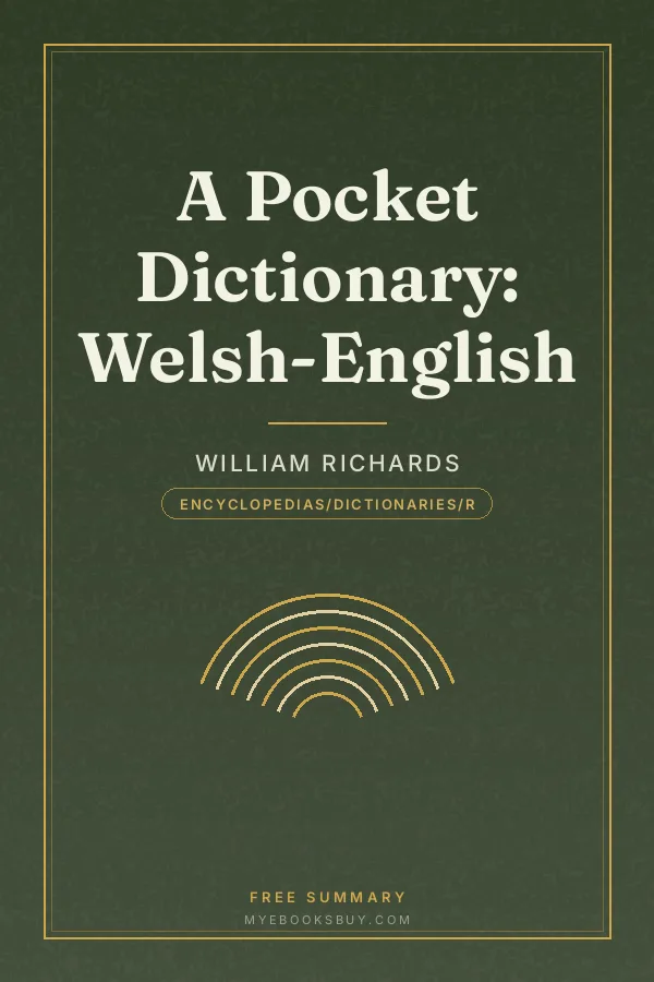 Cover of A Pocket Dictionary: Welsh-English