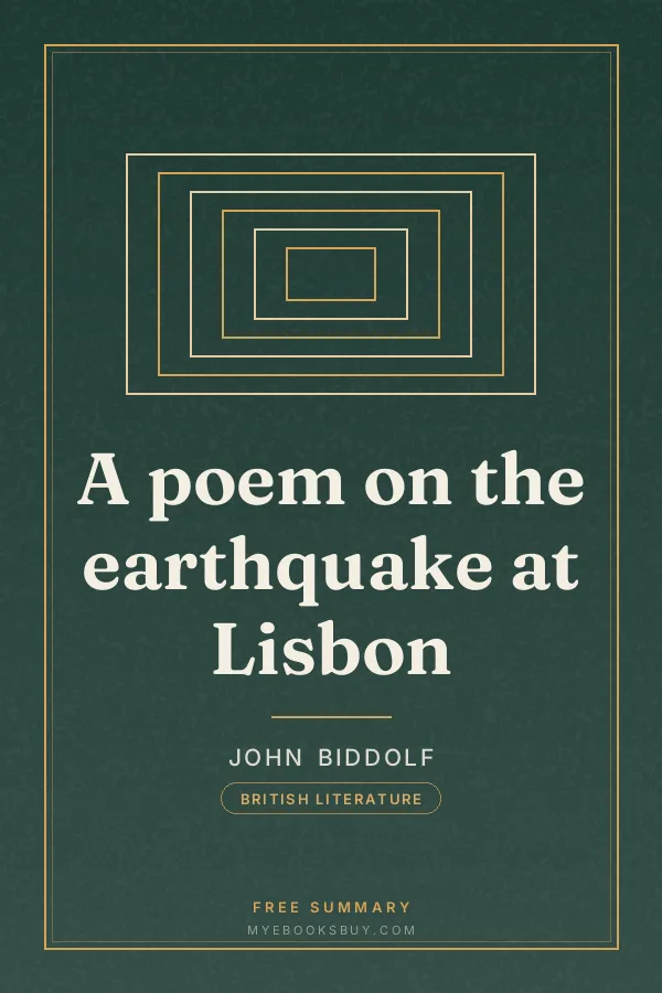 Cover of A poem on the earthquake at Lisbon