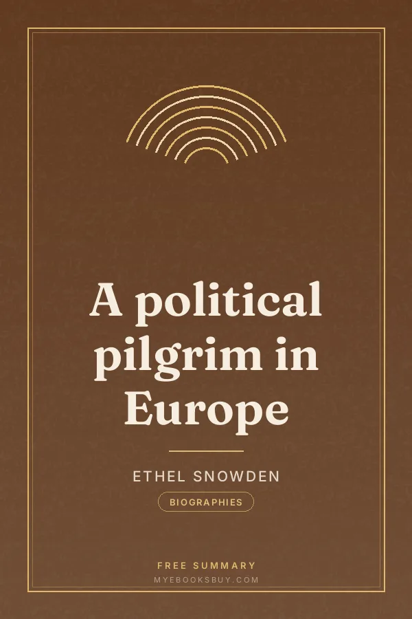Cover of A political pilgrim in Europe