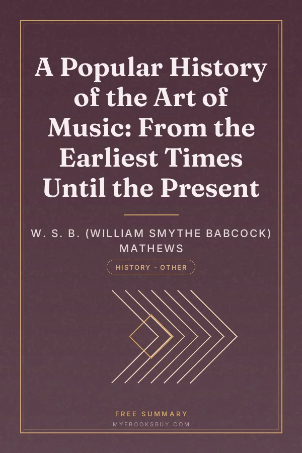 Cover of A Popular History of the Art of Music: From the Earliest Times Until the Present