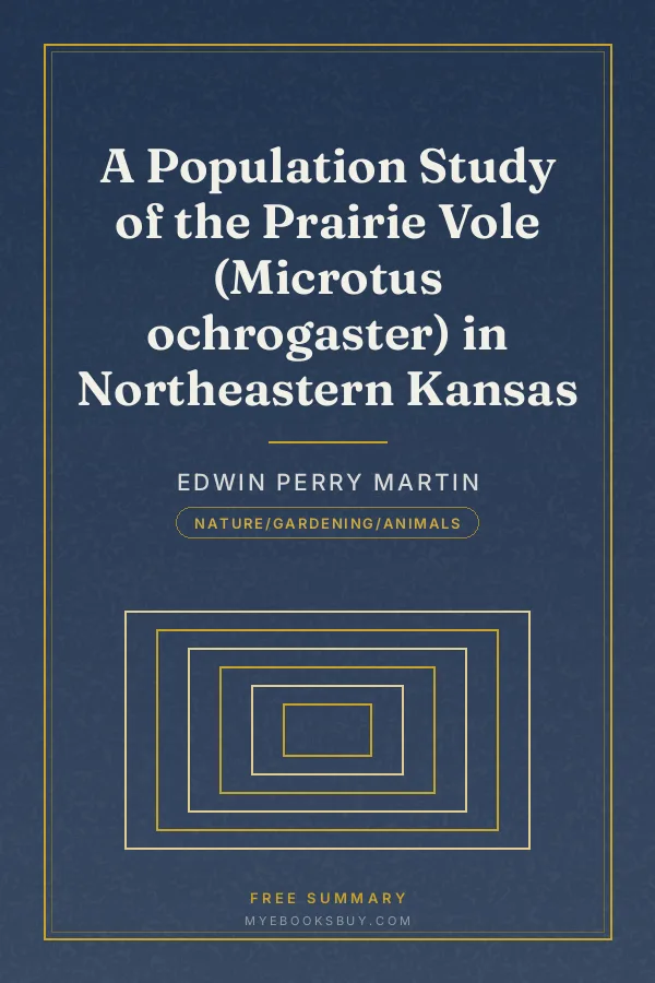 Cover of A Population Study of the Prairie Vole (Microtus ochrogaster) in Northeastern Kansas