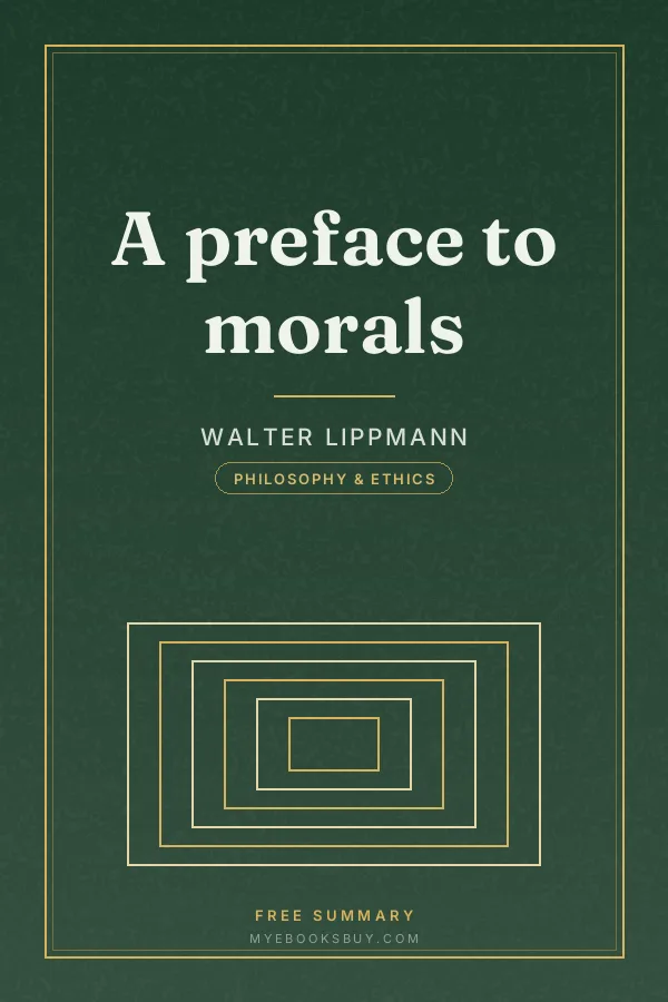 Cover of A preface to morals