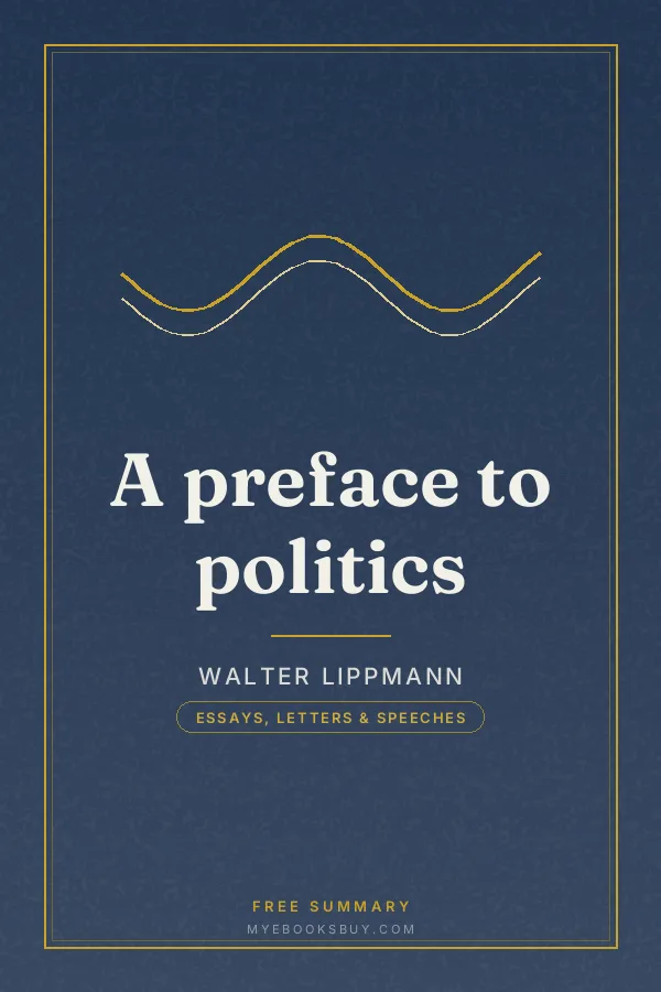 Cover of A preface to politics