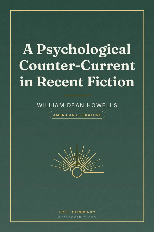 Cover of A Psychological Counter-Current in Recent Fiction