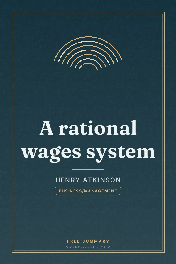 Cover of A rational wages system
