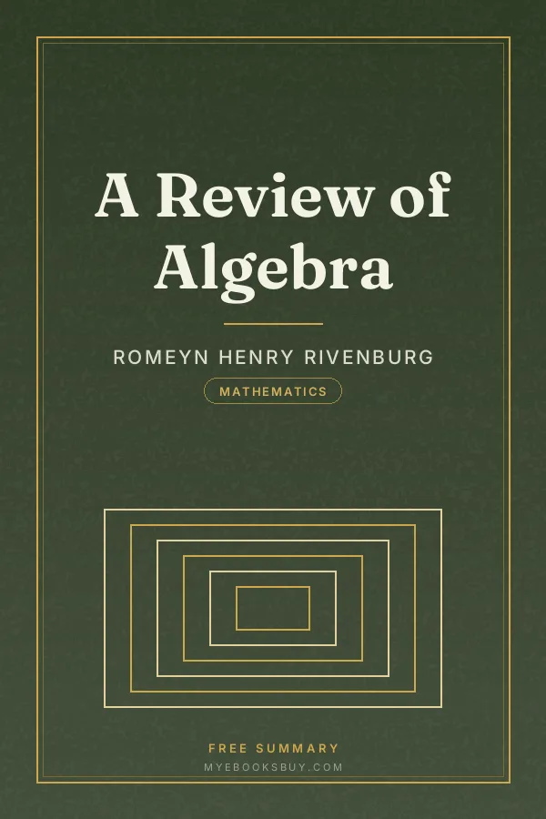 Cover of A Review of Algebra