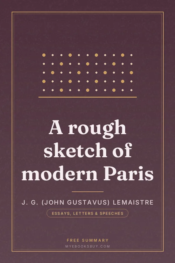 Cover of A rough sketch of modern Paris