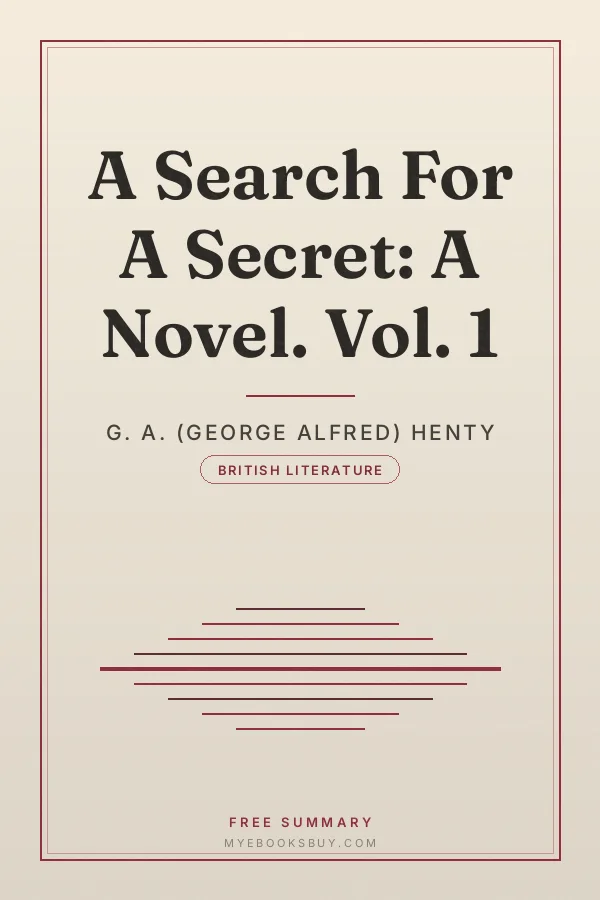 Cover of A Search For A Secret: A Novel. Vol. 1
