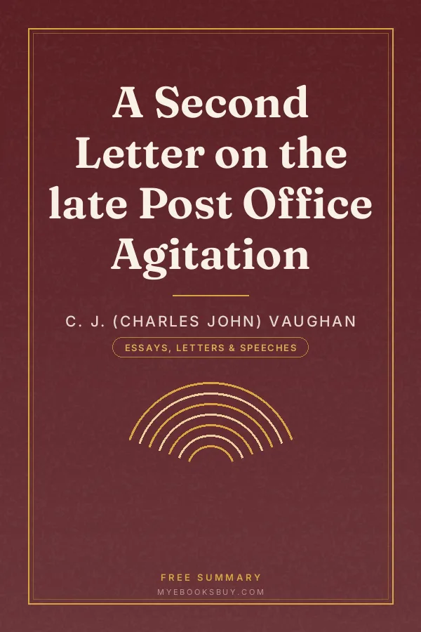 Cover of A Second Letter on the late Post Office Agitation