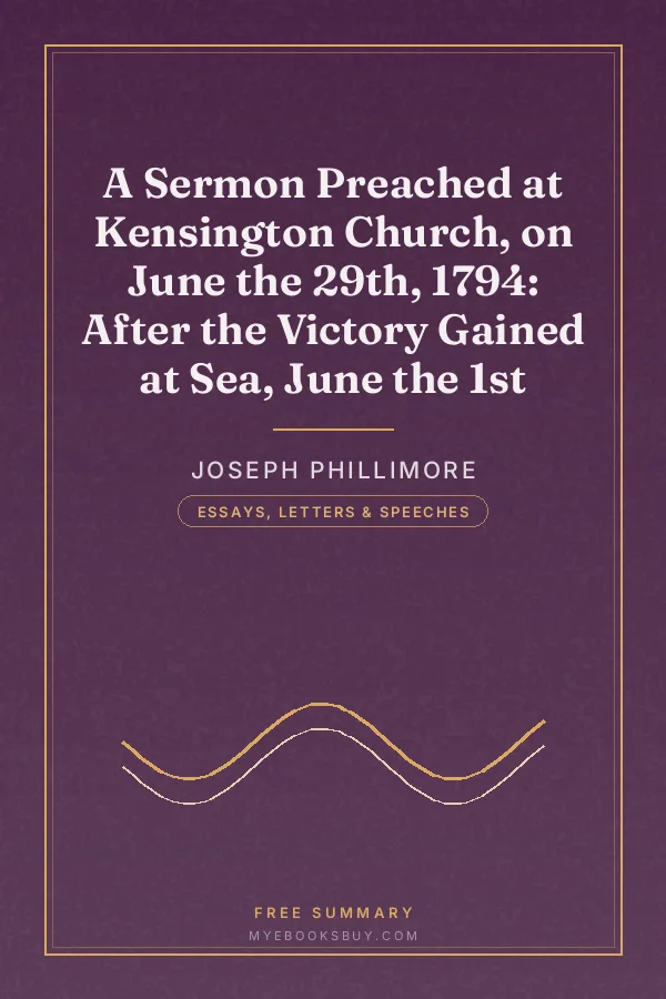Cover of A Sermon Preached at Kensington Church, on June the 29th, 1794: After the Victory Gained at Sea, June the 1st