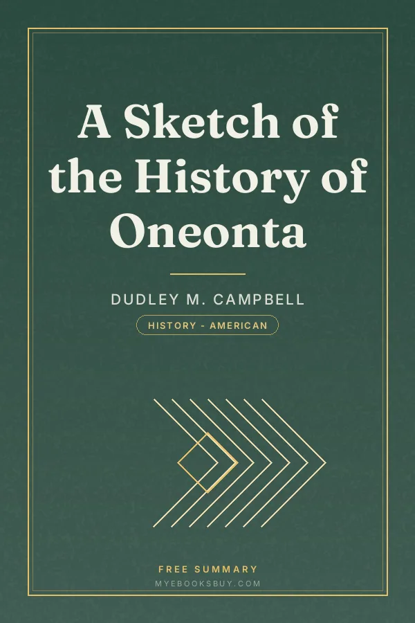 Cover of A Sketch of the History of Oneonta