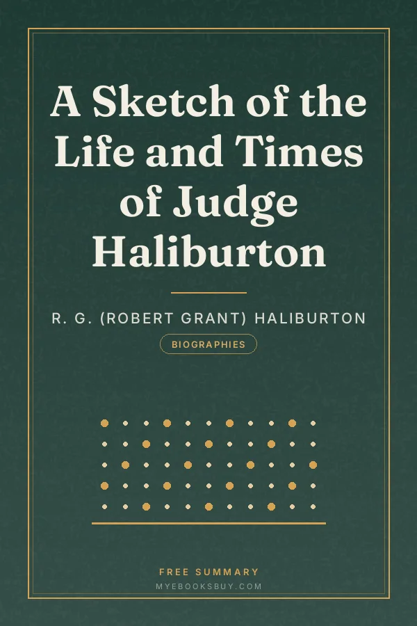Cover of A Sketch of the Life and Times of Judge Haliburton