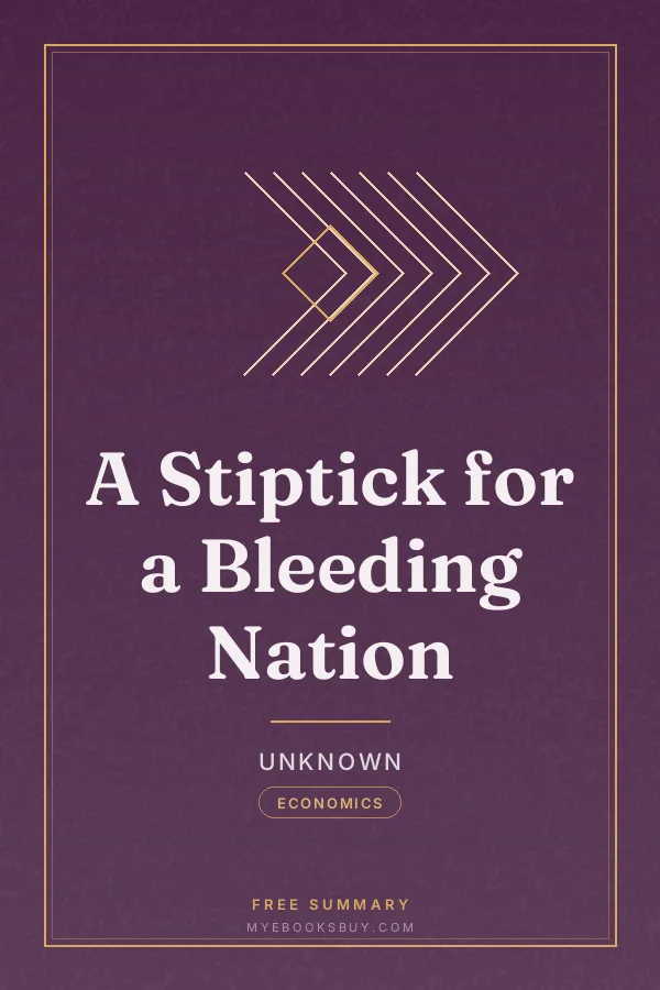 Cover of A Stiptick for a Bleeding Nation