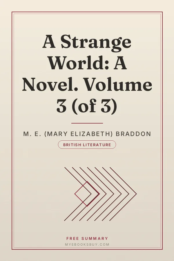 Cover of A Strange World: A Novel. Volume 3 (of 3)