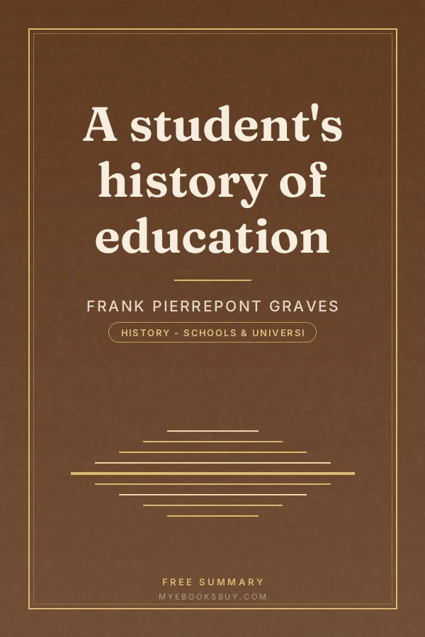 Cover of A student's history of education