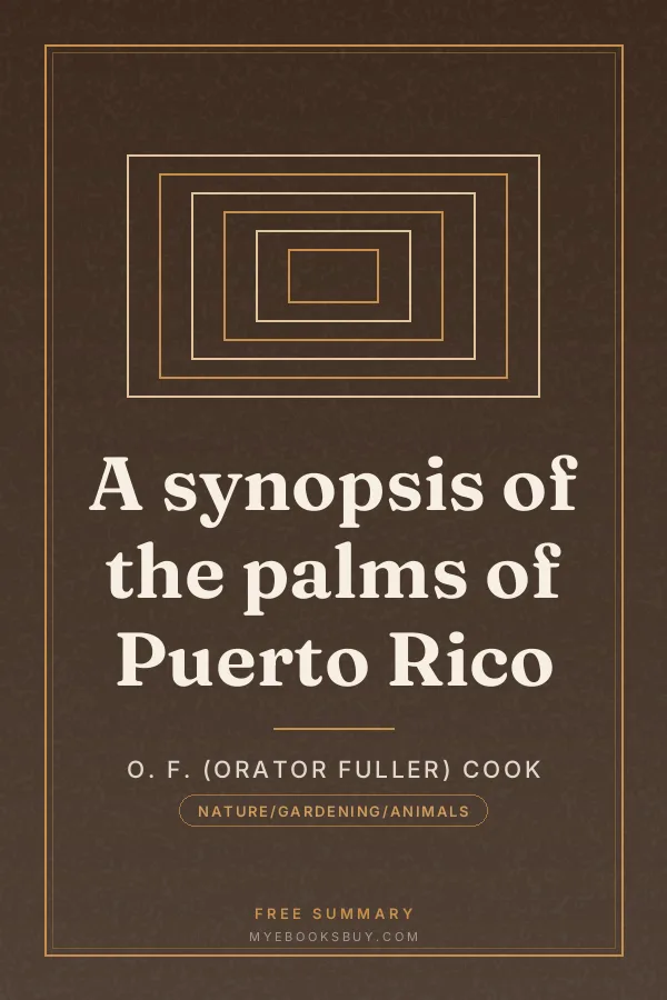 Cover of A synopsis of the palms of Puerto Rico